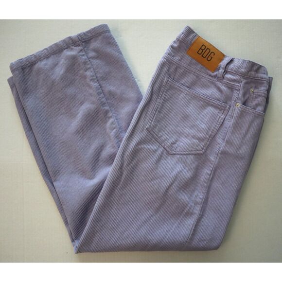 BDG x Urban Outfitters OB1214885 Women's Sz 28 Purple High n Wide Corduroy Pants - Picture 11 of 11